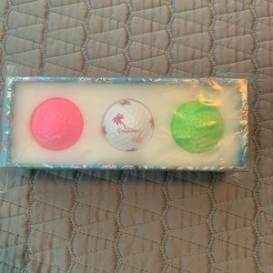 New Lilly Pulitzer golf ball set. Perfect for Easter basket or Masters!
